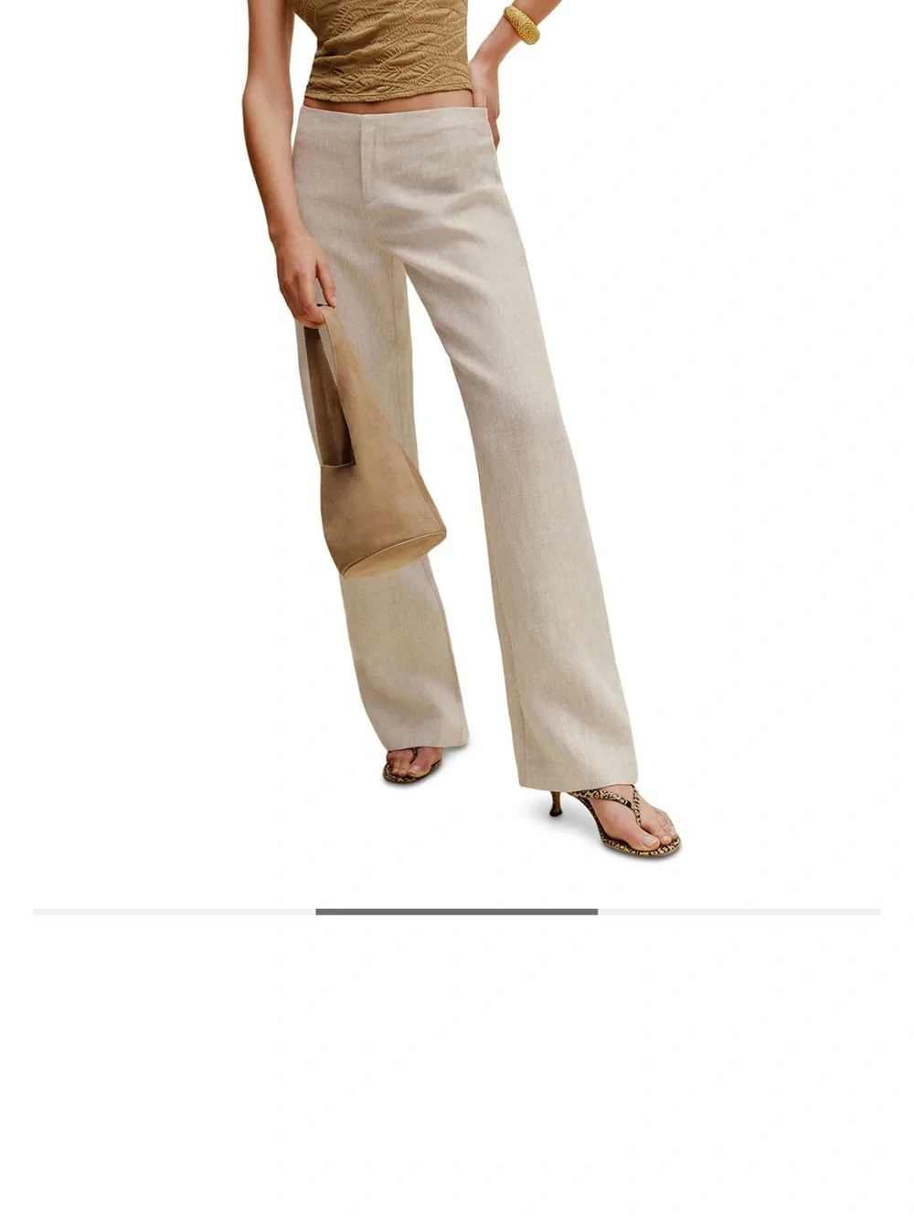 Reformation low rise Linen pants